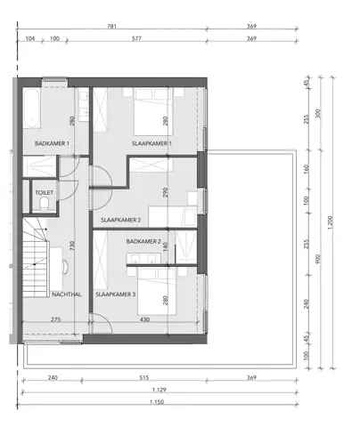 Te koop moderne huis in Brugge Sint-Michiels met 4 slaapkamers en 2 badkamers