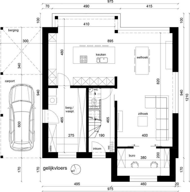 Gunstig gelegen bouwgrond voor alleenstaande villa