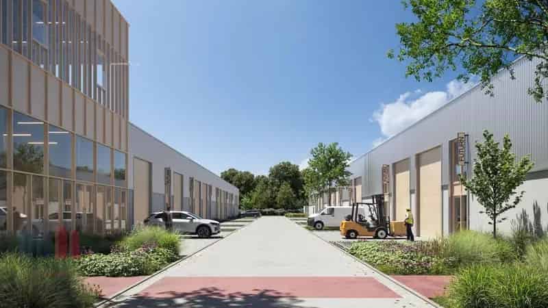 Nieuwbouw KMO Unit 1104m² te Drogenbos - 12 Park. - Q3 2025