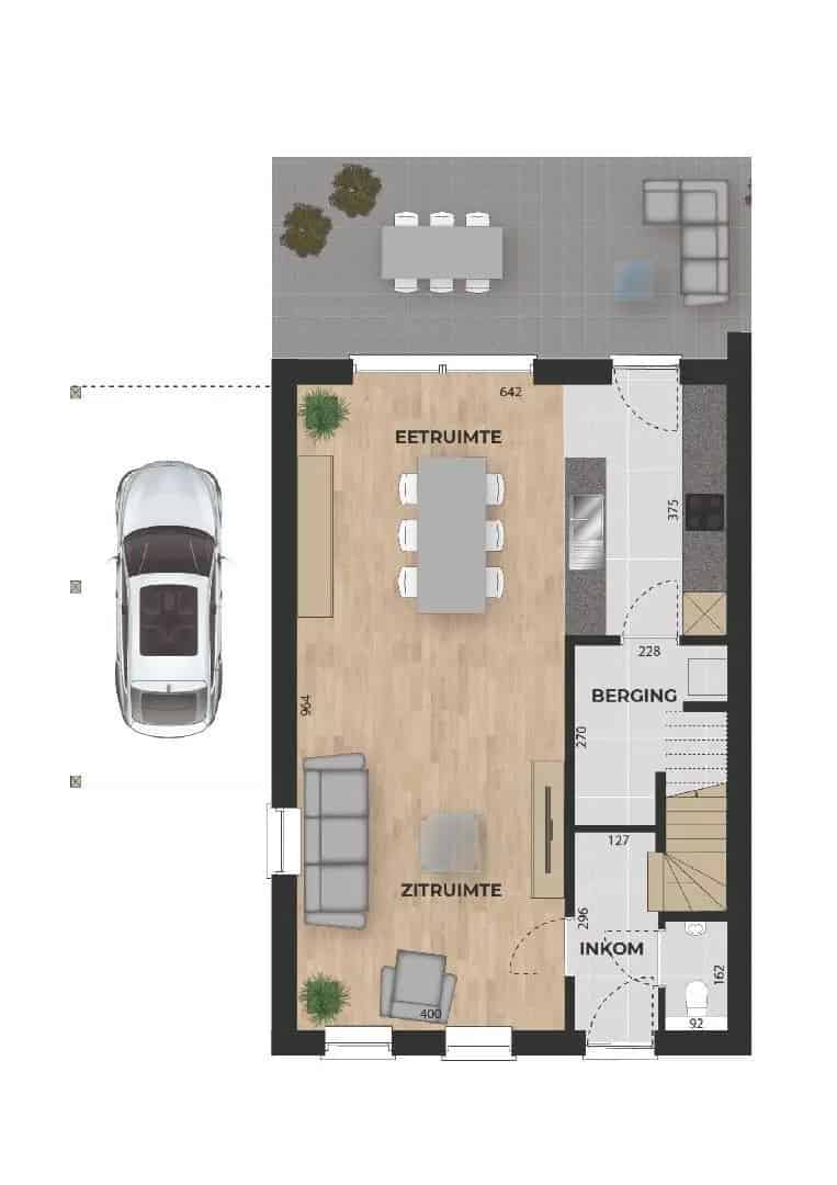 Halfvrijstaande woning landelijke stijl 370m2