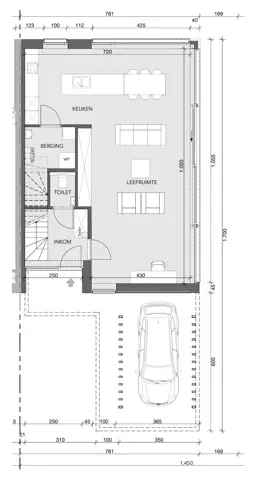 Te koop huis in Brugge Sint-Michiels met 4 slaapkamers en 2 badkamers