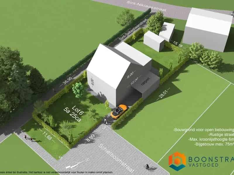 Bouwgrond Westerlo 525m² Open Bebouwing Rustige Straat