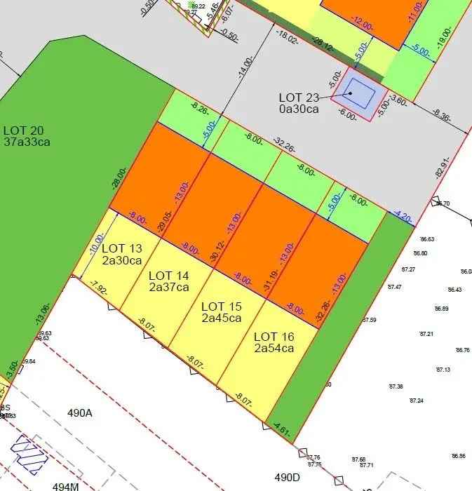 Perceel voor ontwikkeling van vier woningen te koop