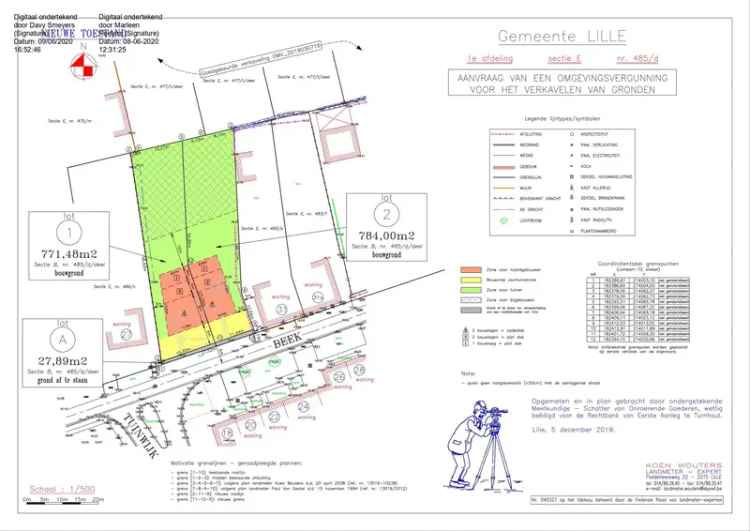 Bouwgrond 784m² Rustige ligging HOB