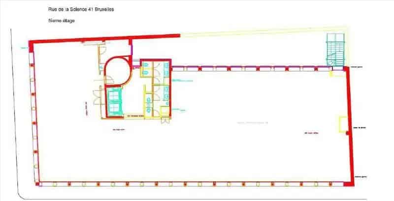 Kantoorruimte te huur Etterbeek 531m²