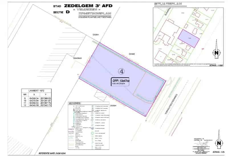 Bouwgrond Zedelgem 1347m²