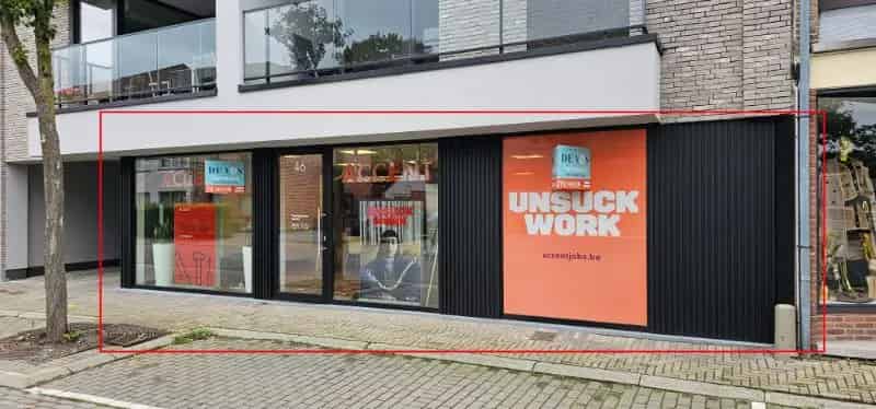 Handelspand te Huur Evergem Centrum