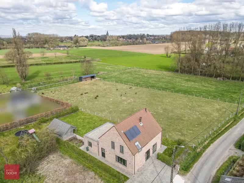 Huis te huur Wannegem: Luxe villa met 4 slaapkamers en landelijk zicht