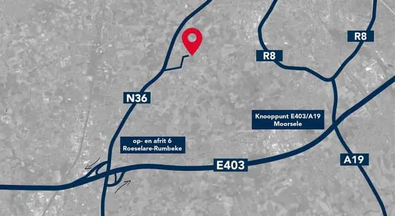 Nieuwbouw Kantoorruimte 236m2 te Lendelede