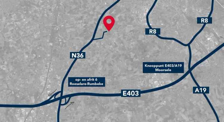 Nieuwbouw Kantoorruimte 236m2 te Lendelede