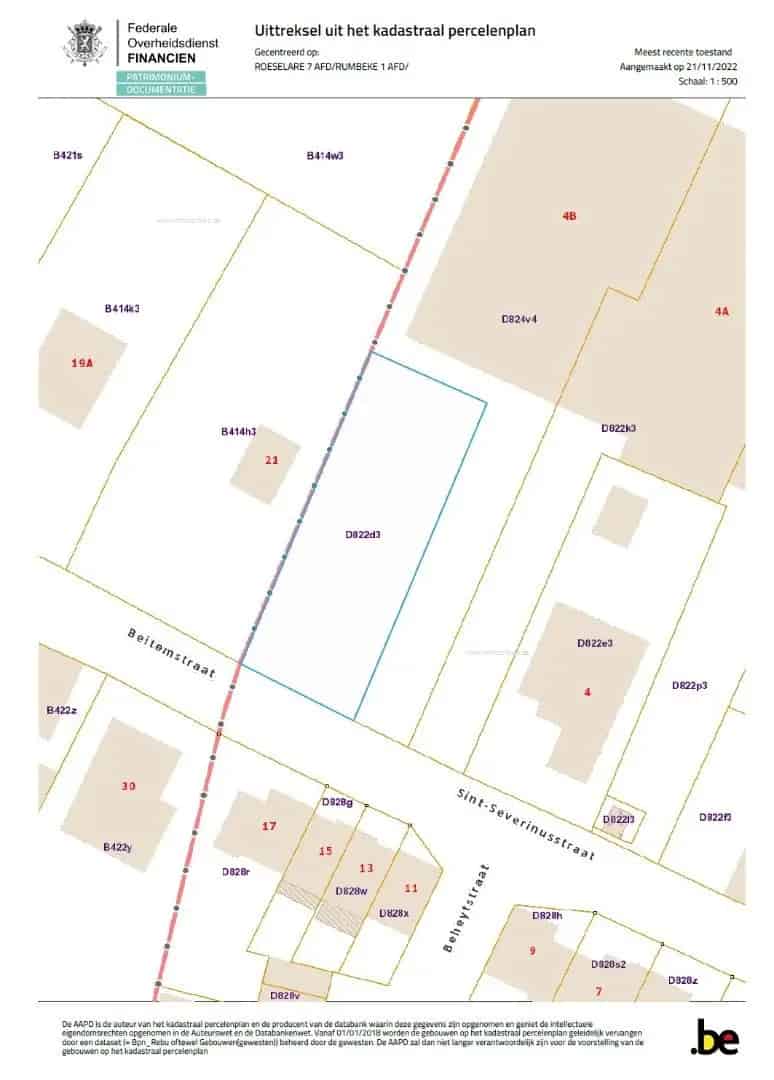 Bouwgrond te Koop Roeselare Beitem 702m²
