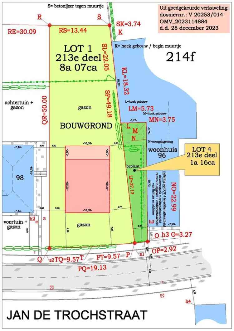 Bouwgrond voor open bebouwing op 9a26ca landelijk gelegen