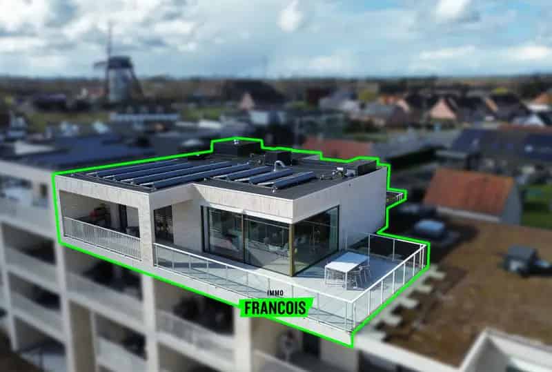 Penthouse 3 slaapkamers Sint-Pieters 121m² 90m² terras