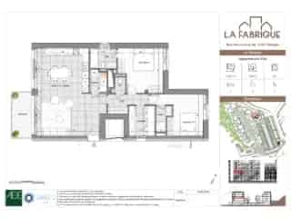 Appartement 112m² Waver - 2 chambres - Terrasse - Parking