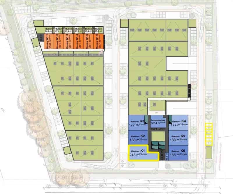 Nieuwbouw Kantoorruimte La Brique