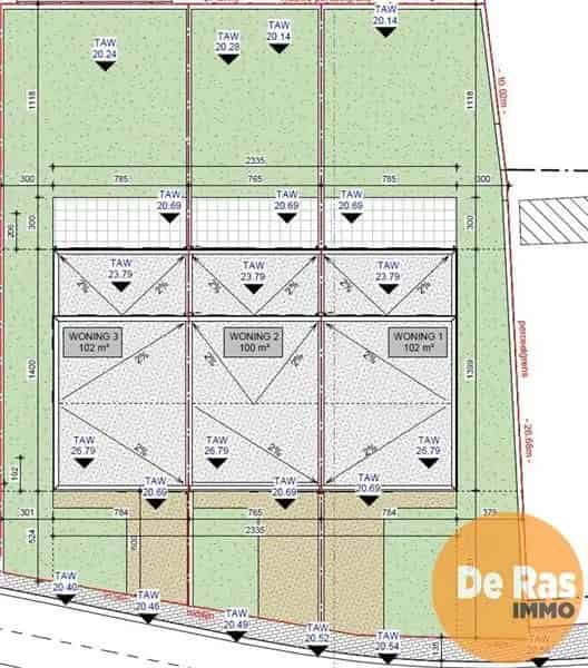 Bouwgrond Lede Landelijk gelegen Zuid-West tuin