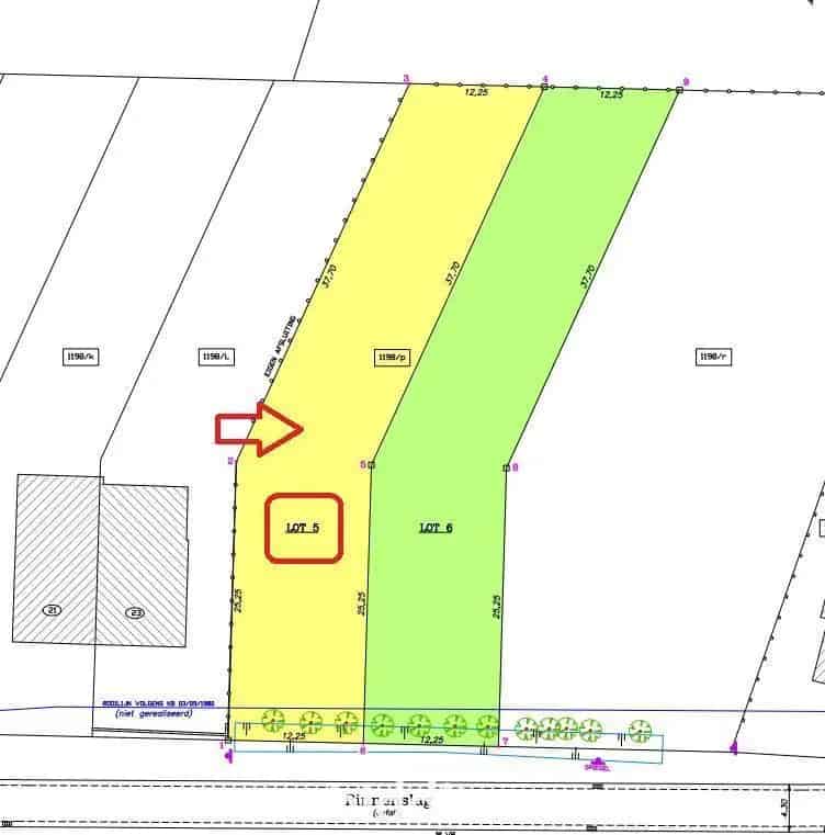 Bouwgrond te Lovendegem 733m²