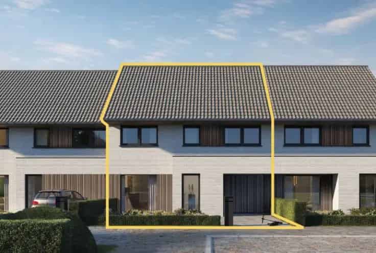 Nieuwbouwwoning Roeselare Doodlopende Straat 3 slaapkamers