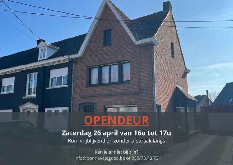 Huis te koop Maldegem centrum: charmante woning met zuidtuin