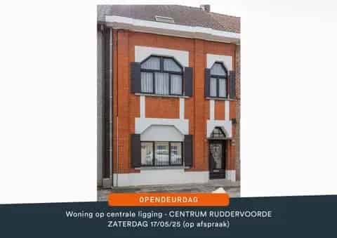 Huis te koop Ruddervoorde 4 slaapkamers grote tuin