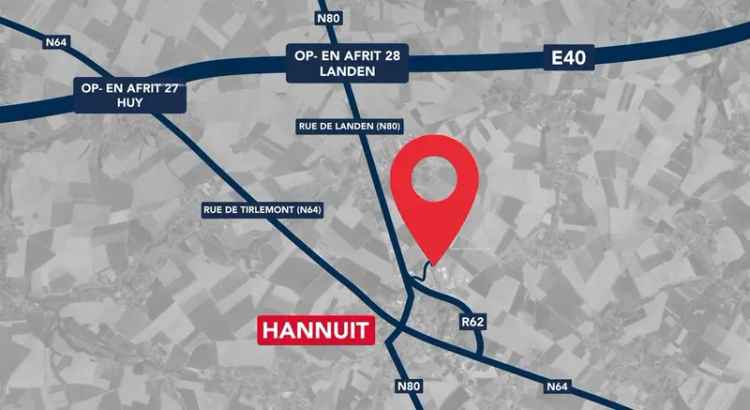 Industriegrond te koop Hannut - 3200m² magazijn - Nabij Ring R62