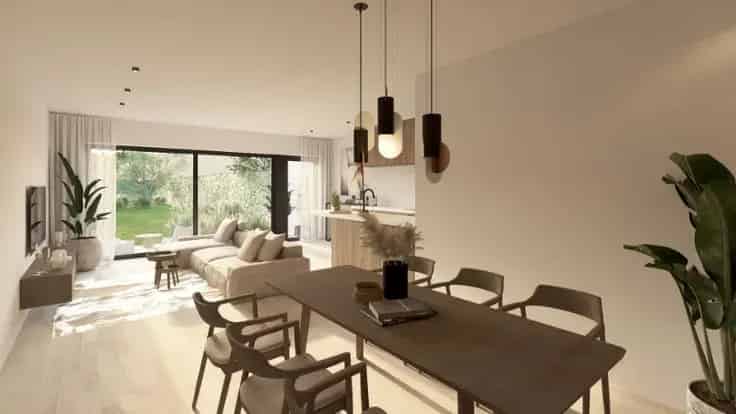 Nieuwbouw woning te Lebbeke: 3 slaapkamers, 215m², garage, pastorijstijl