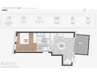 Gelijkvloers appartement te koop Namen - 1 slaapkamer - Nieuwbouw