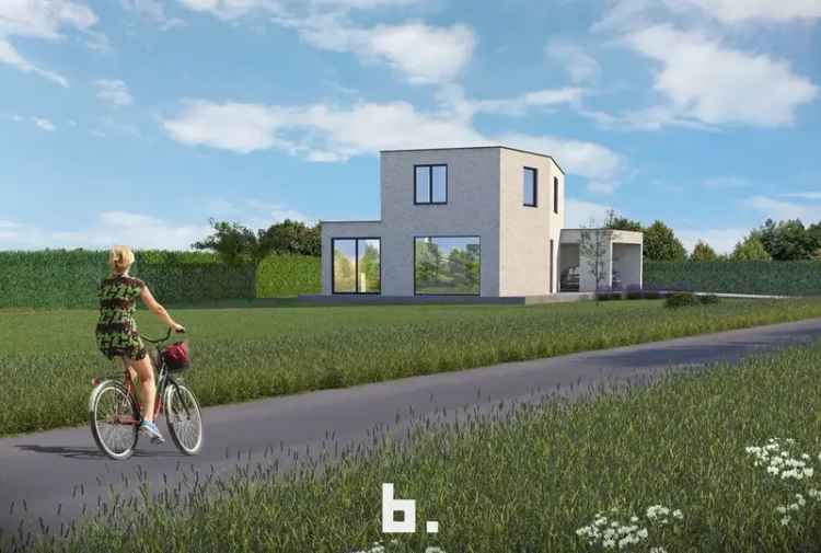 Moderne nieuwbouw villa met perfect georiënteerde tuin te Sint-Andries