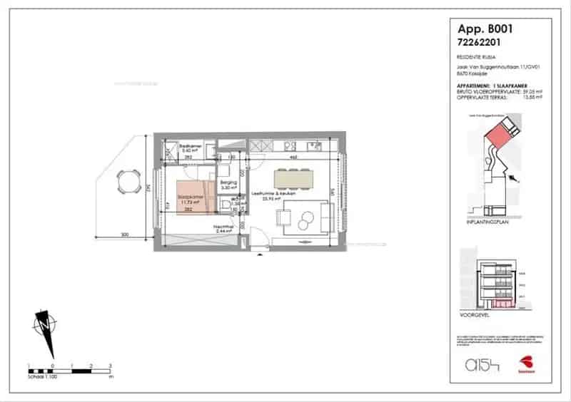 Nieuwbouw Appartement 1 Slaapkamer Koksijde