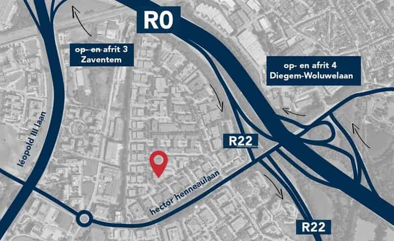 Kantoorruimte te huur Zaventem nabij R0