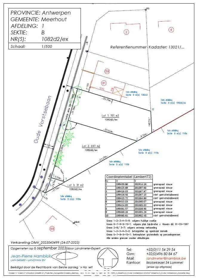 Bouwgrond Meerhout 7a1ca Open Bebouwing