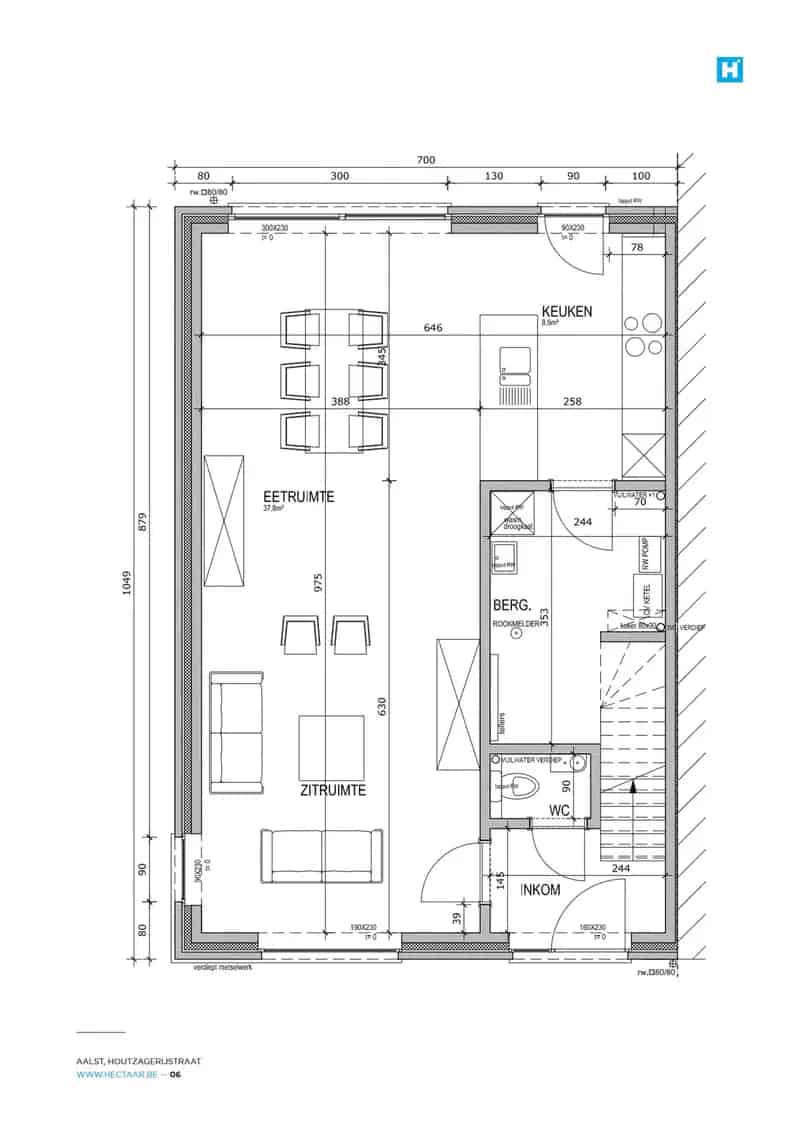 Huis te koop Hofstade Aalst 3 slaapkamers energiezuinig