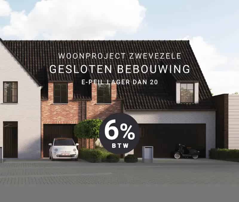 Nieuwbouw Huis Zwevezele Landelijke Stijl 3 Slaapkamers Garage