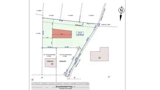 Te koop bouwgrond in Leuven met grote oppervlakte en bouwrijp status