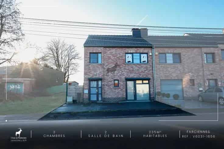 Huis Te Koop Farciennes 3 slaapkamers tuin parkeerplaats