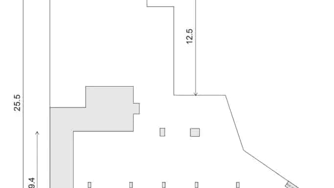 Te renoveren gebouw 450m² te Oostende