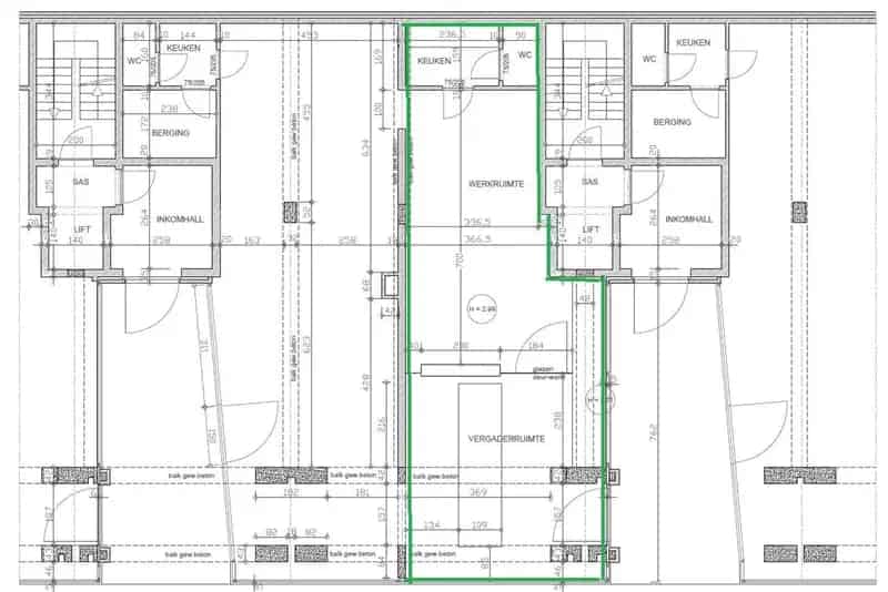 Kantoorruimte 64m² Buizingen