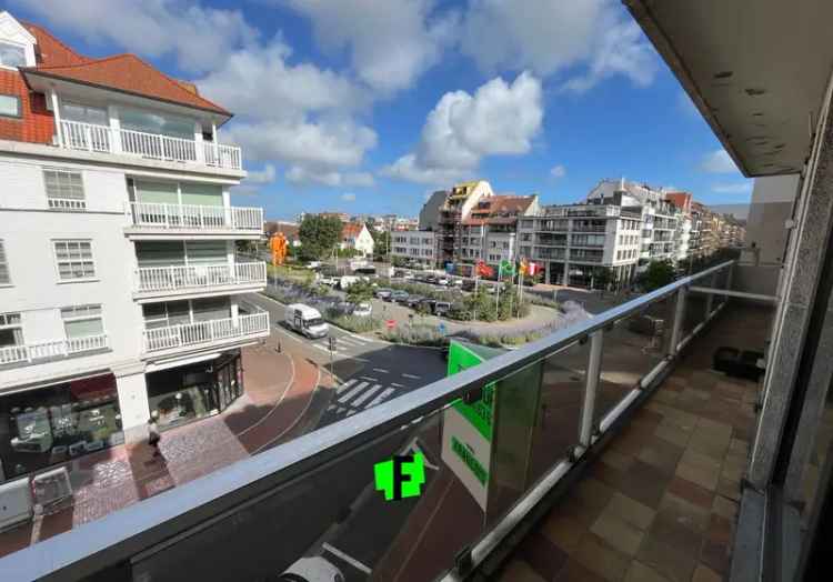 Ruim 2-slaapkamerappartement te huur op top locatie in Knokke.