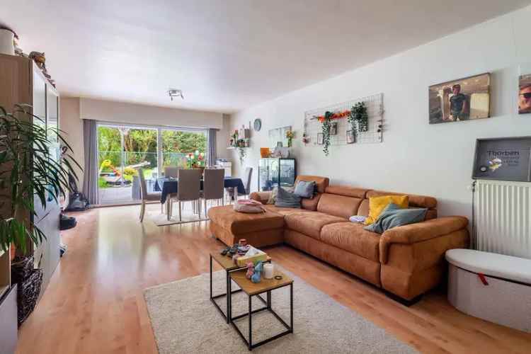 Gelijkvloers appartement Kontich: Ruime tuin, 2 slaapkamers, groene uitzicht