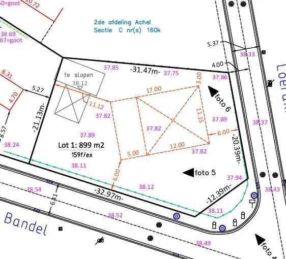 IN OPTIE BINNEN DE WEEK - PRACHTIGE KAVEL (8A99CA) OP TOPLOCATIE, VLAKBIJ HET CENTRUM VAN ACHEL!