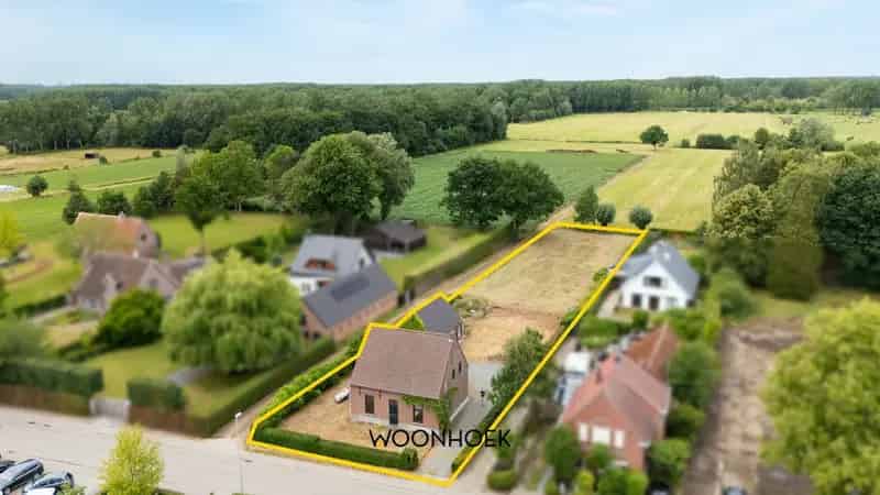 Bouwgrond 2295m² Eksaarde - Rustig - Veldzicht