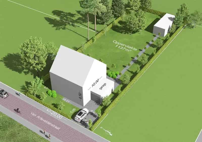 Bouwgrond 1137m² Villa met Garage Nabij Gemeentepark