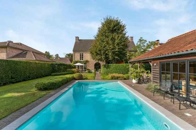 Te koop ruime woning Tielt-Winge met zwembad en poolhouse