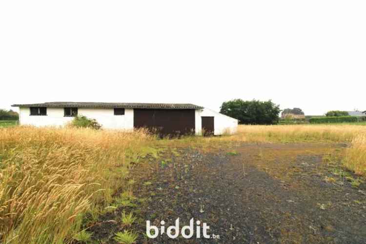 RUSTIG GELEGEN HOEVE MET BIJGEBOUWEN EN LANDBOUWGROND