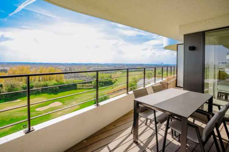 High End 3 Slaapkamers Appartement Oostende Terras Golfzicht