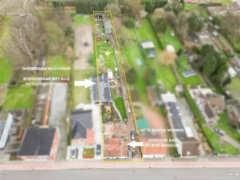 Prachtig perceel 2221m² met nieuw bijgebouw
