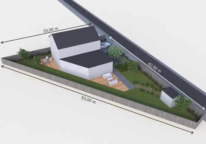 Bouwgrond Lichtaart 849m² Rustig gelegen
