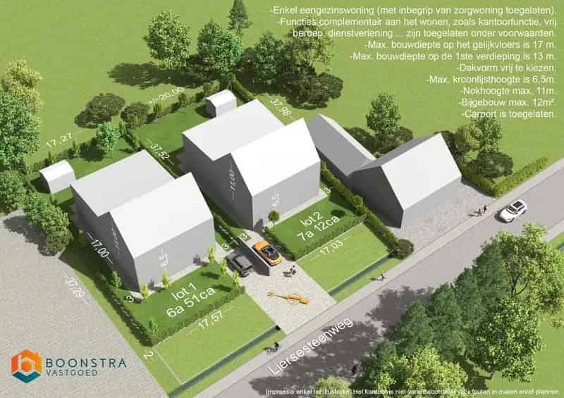 Bouwgrond 651 m² Open Bebouwing