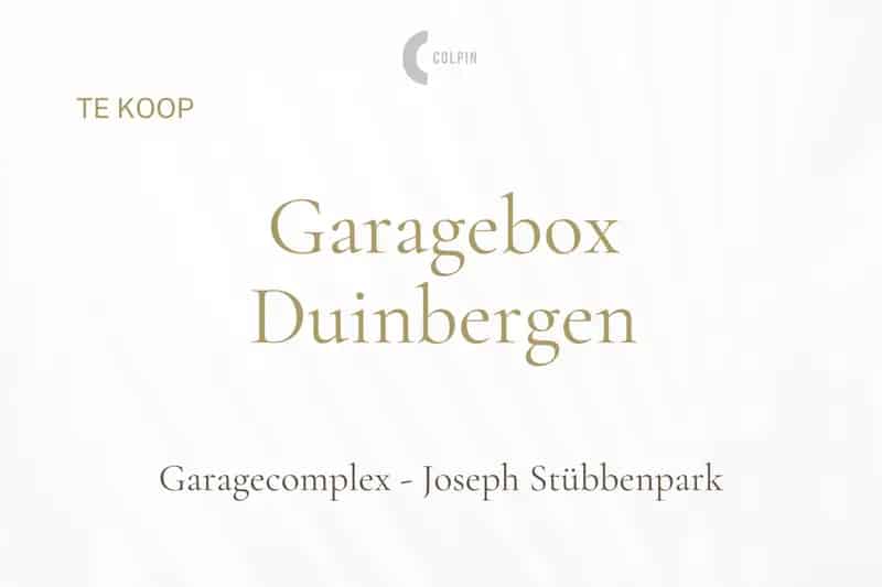 Garagebox J Stubbenpark Duinbergen Makkelijk Toegankelijk