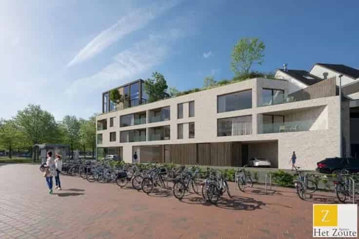 Nieuwbouwappartement Knokke-Heist 2 slaapkamers Terras Maurice Lippensplein